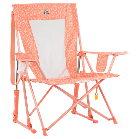 Heavy Duty Comfort Pro Rocker - Outdoor Rocking Chairs with Dynamic Comfort Edge - Coral Garden