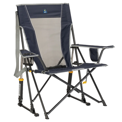 Heavy Duty Comfort Pro Rocker - Outdoor Rocking Chairs with Dynamic Comfort Edge - Indigo