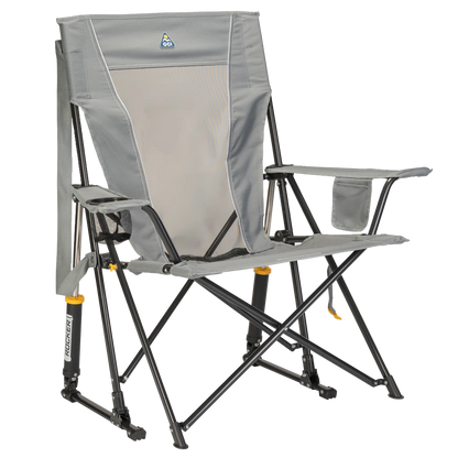 Heavy Duty Comfort Pro Rocker - Outdoor Rocking Chairs with Dynamic Comfort Edge - Mercury Gray