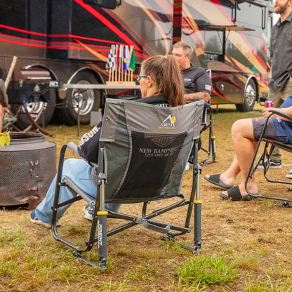 Premium All-Weather FirePit Rocker - Rocker Chair for Camping & Lawns Detail