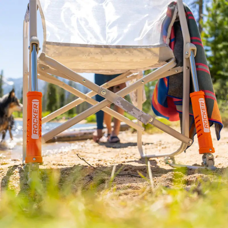 Premium All-Weather Freestyle Rocker Elite - Camp Rocker Chair for Fishing & Beach Trips Detail
