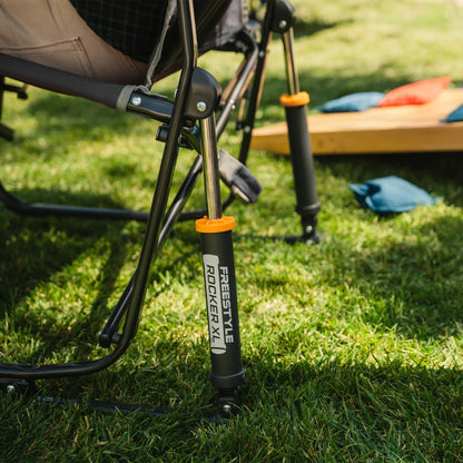 Ultra-Comfortable Freestyle Rocker XL with Side Table - Rocker Chair for Camping & Lawns Detail