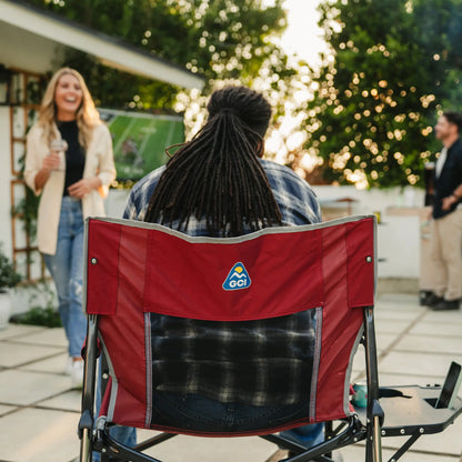 Ultra-Comfortable Freestyle Rocker XL with Side Table - Rocker Chair for Camping & Lawns Detail