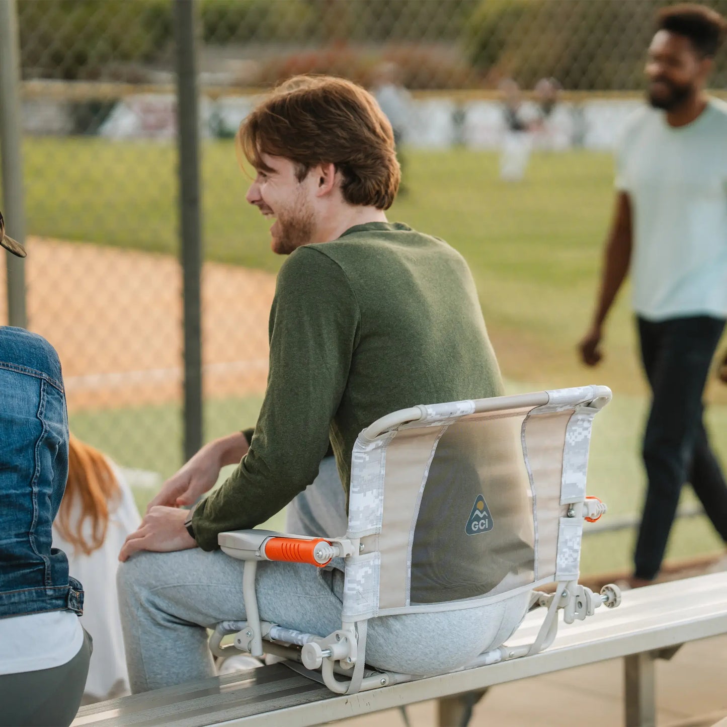 Ultra-Comfortable Stadium Rock-Cliner - Folding Rocking Chair - Perfect for Tailgating Detail