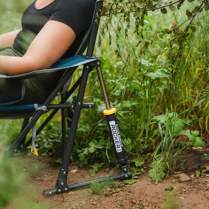 Foldable Kickback Rocker - Camp Rocker Chair for Fishing & Beach Trips Detail