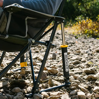 Foldable Kickback Rocker - Camp Rocker Chair for Fishing & Beach Trips Detail