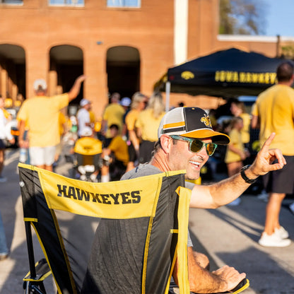 Ultra-Comfortable Comfort Pro Rocker - Iowa Hawkeyes - Camp Rocker Chair for Fishing & Beach Trips Detail