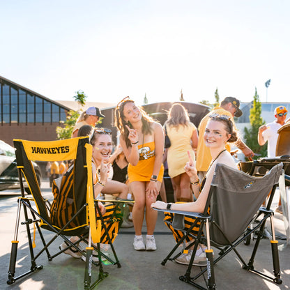Ultra-Comfortable Comfort Pro Rocker - Iowa Hawkeyes - Camp Rocker Chair for Fishing & Beach Trips Detail