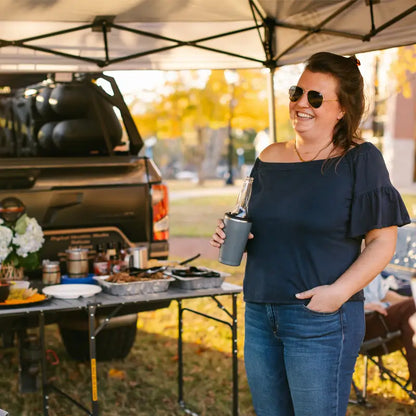 Heavy Duty Slim-Fold Table XL - Portable Camp Kitchen Table Counter Detail