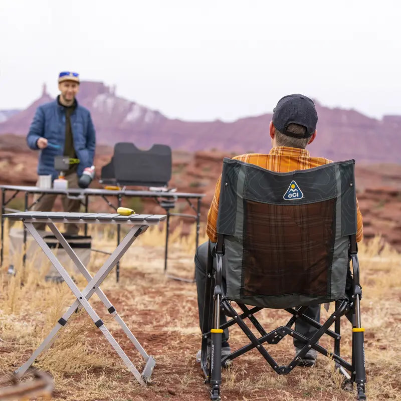 Premium All-Weather Stowaway Rocker - Folding Rocking Chair - Perfect for Tailgating Detail
