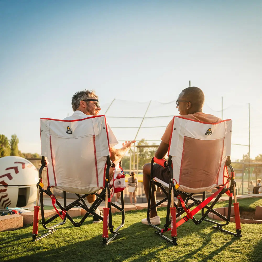 Premium All-Weather Stowaway Rocker - Folding Rocking Chair - Perfect for Tailgating Detail