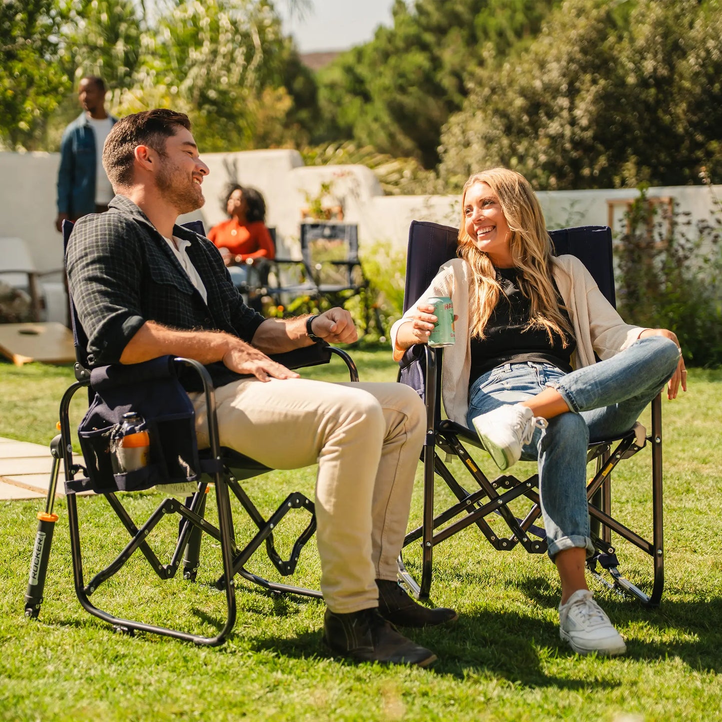 Premium All-Weather Stowaway Rocker - Folding Rocking Chair - Perfect for Tailgating Detail