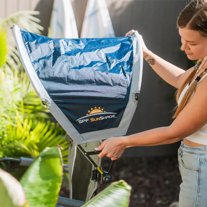 UV-Protection SunShade Accessory - Indigo - Portable Beach Canopy with Adjustable Shade Angle Detail