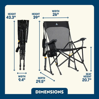 Premium All-Weather BreezeRocker - Outdoor Rocking Chairs with Dynamic Comfort Edge Detail
