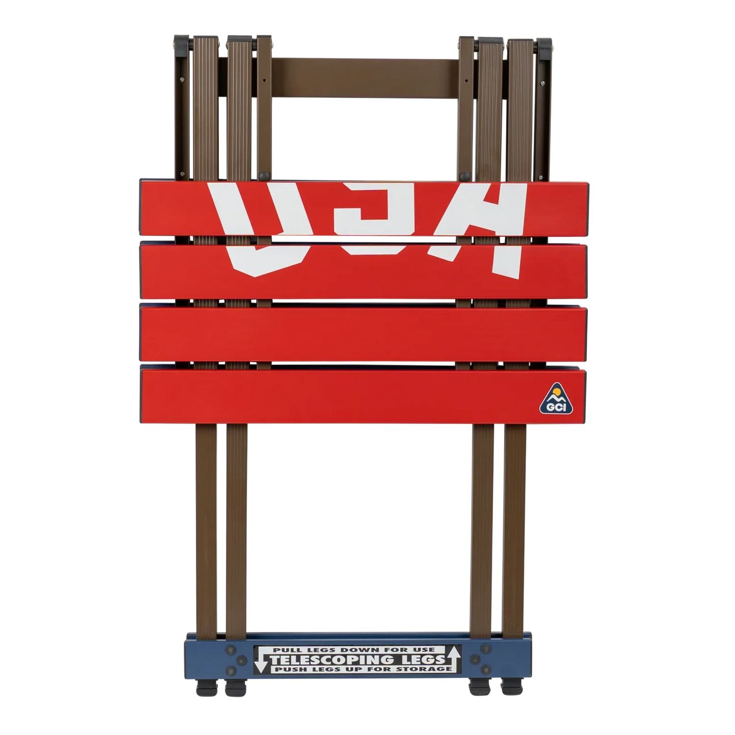 Portable Outdoor Compact Camp Table 20 - USA Anniversary Deluxe - Outdoor Cook Station for Tailgating & BBQ Detail