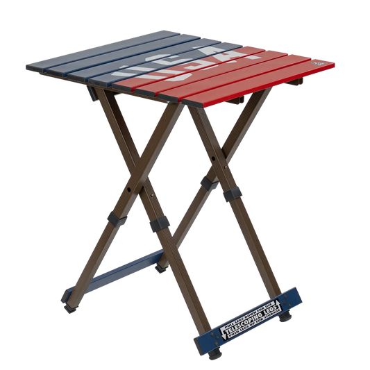 Portable Outdoor Compact Camp Table 20 - USA Anniversary Deluxe - Outdoor Cook Station for Tailgating & BBQ - Default Title