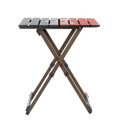 Portable Outdoor Compact Camp Table 20 - USA Anniversary Deluxe - Outdoor Cook Station for Tailgating & BBQ Detail