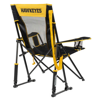 Ultra-Comfortable Comfort Pro Rocker - Iowa Hawkeyes - Camp Rocker Chair for Fishing & Beach Trips Detail