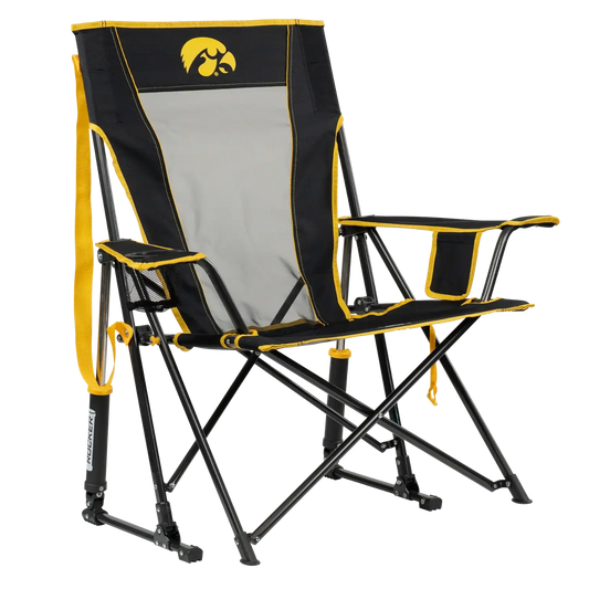 Ultra-Comfortable Comfort Pro Rocker - Iowa Hawkeyes - Camp Rocker Chair for Fishing & Beach Trips - Default Title