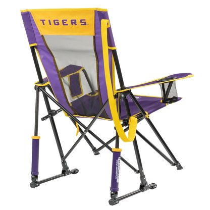Premium All-Weather Comfort Pro Rocker - LSU Tigers - Folding Rocking Chair - Perfect for Tailgating Detail