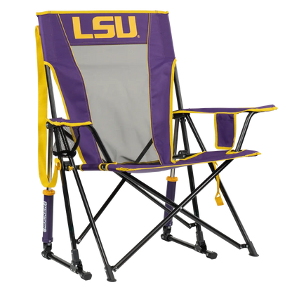 Premium All-Weather Comfort Pro Rocker - LSU Tigers - Folding Rocking Chair - Perfect for Tailgating - Default Title