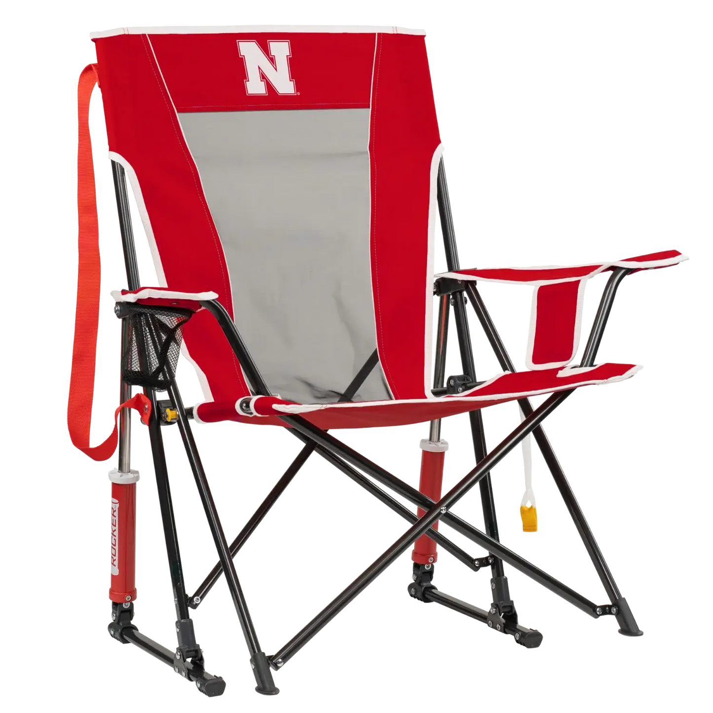 Foldable Comfort Pro Rocker - Nebraska Cornhuskers - Camp Rocker Chair for Fishing & Beach Trips - Default Title