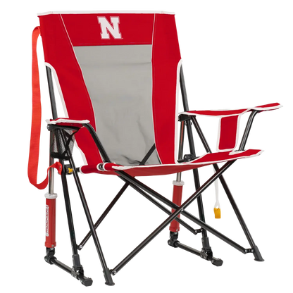 Foldable Comfort Pro Rocker - Nebraska Cornhuskers - Camp Rocker Chair for Fishing & Beach Trips - Default Title