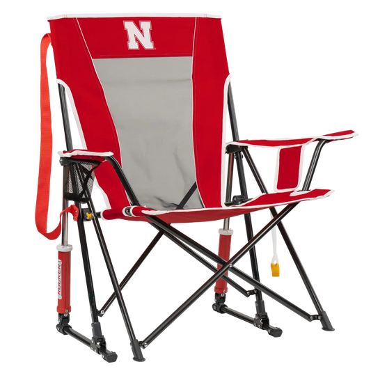 Foldable Comfort Pro Rocker - Nebraska Cornhuskers - Camp Rocker Chair for Fishing & Beach Trips - Default Title