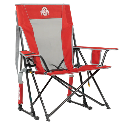 Ultra-Comfortable Comfort Pro Rocker - Ohio State Buckeyes - Folding Rocking Chair - Perfect for Tailgating - Default Title