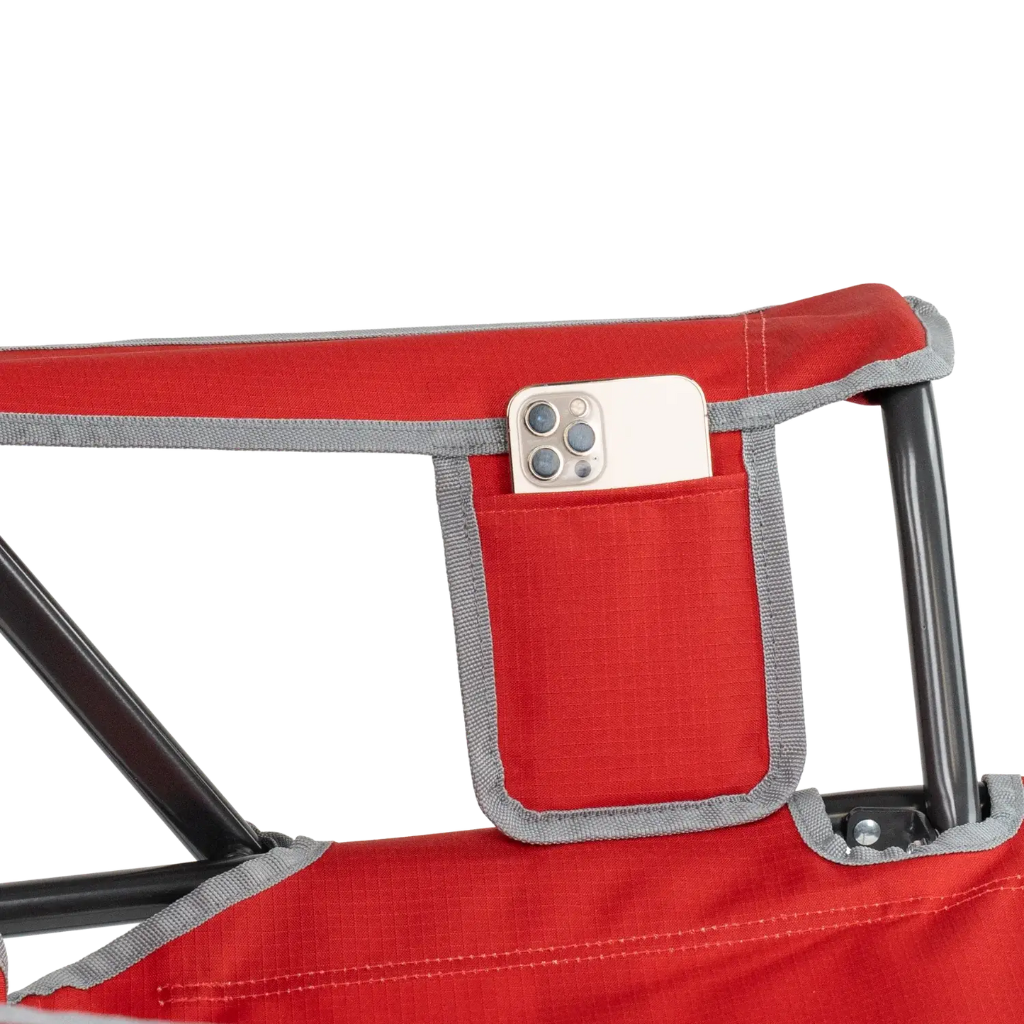 Ultra-Comfortable Comfort Pro Rocker - Ohio State Buckeyes - Folding Rocking Chair - Perfect for Tailgating Detail