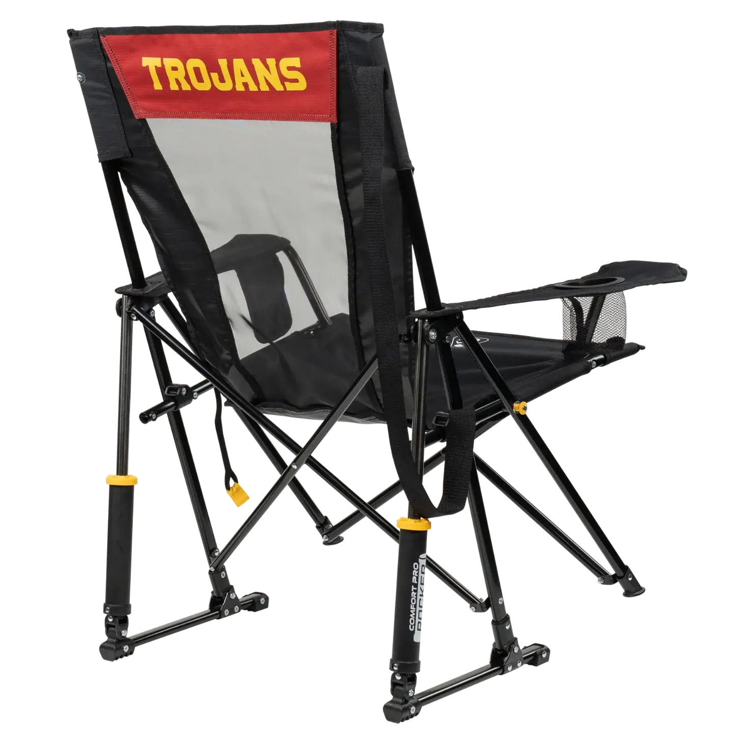 Heavy Duty Comfort Pro Rocker - USC Trojans - Camp Rocker Chair for Fishing & Beach Trips Detail