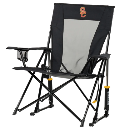 Heavy Duty Comfort Pro Rocker - USC Trojans - Camp Rocker Chair for Fishing & Beach Trips Detail
