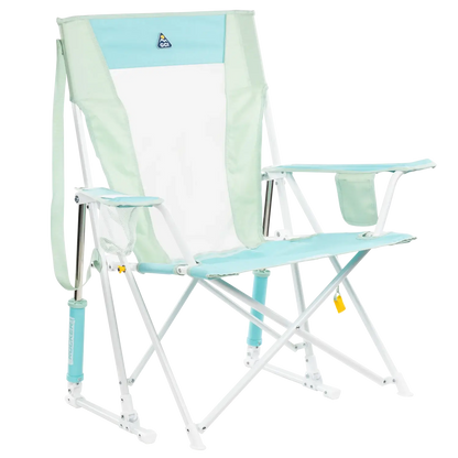 Heavy Duty Comfort Pro Rocker - Outdoor Rocking Chairs with Dynamic Comfort Edge - Pastel Green
