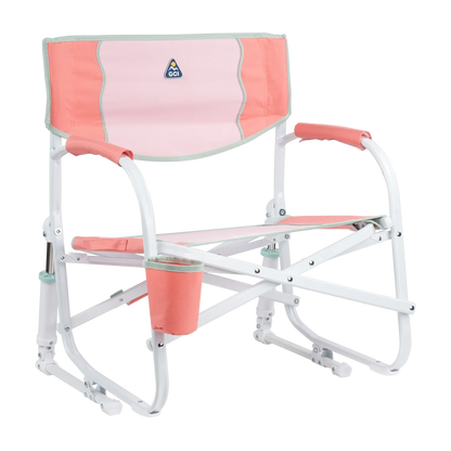 Premium All-Weather Grab & Go Rocker - Rocker Chair for Camping & Lawns - Coral
