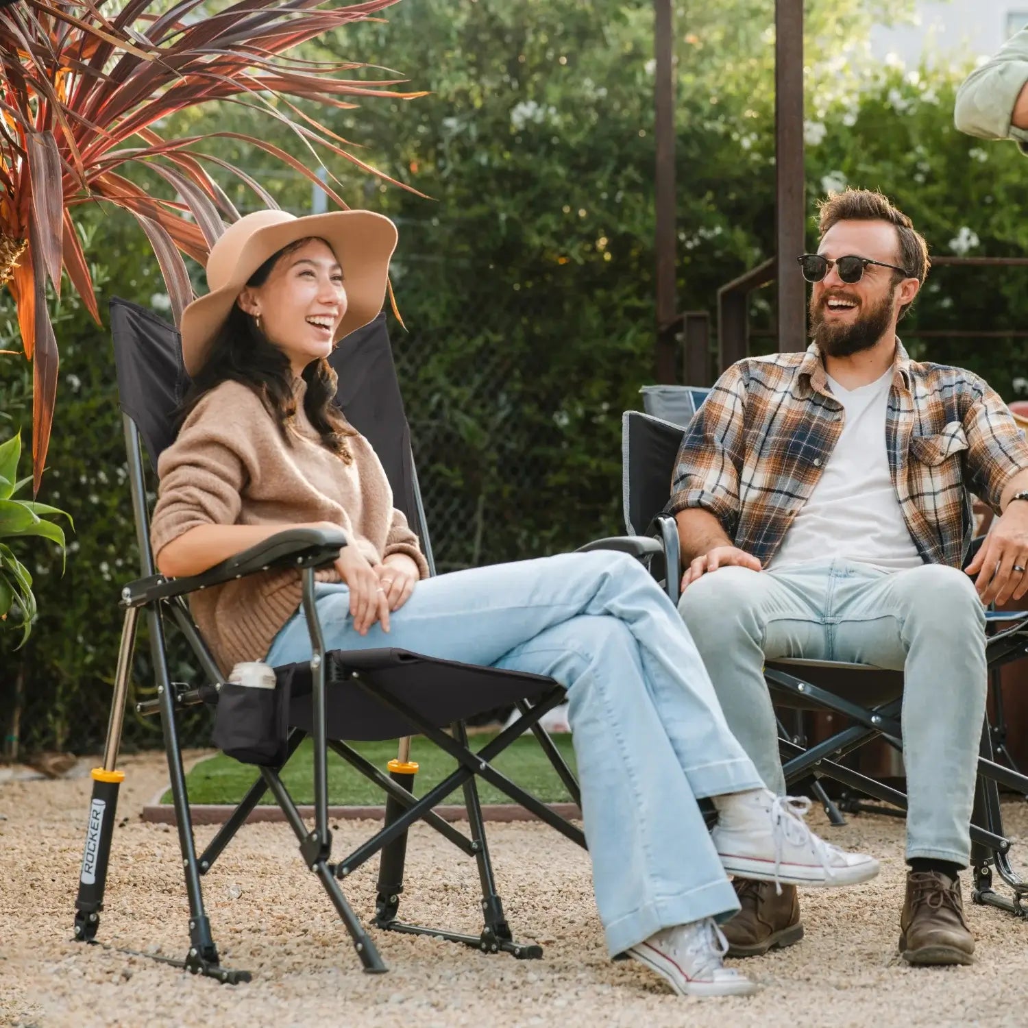 Ergonomic Portable RoadTrip Rocker - Rocker Chair for Camping & Lawns Detail