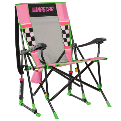 Heavy Duty NASCAR RoadTrip Rocker - Pink - Camp Rocker Chair for Fishing & Beach Trips - Default Title