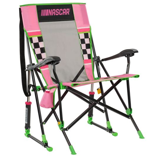 Heavy Duty NASCAR RoadTrip Rocker - Pink - Camp Rocker Chair for Fishing & Beach Trips - Default Title