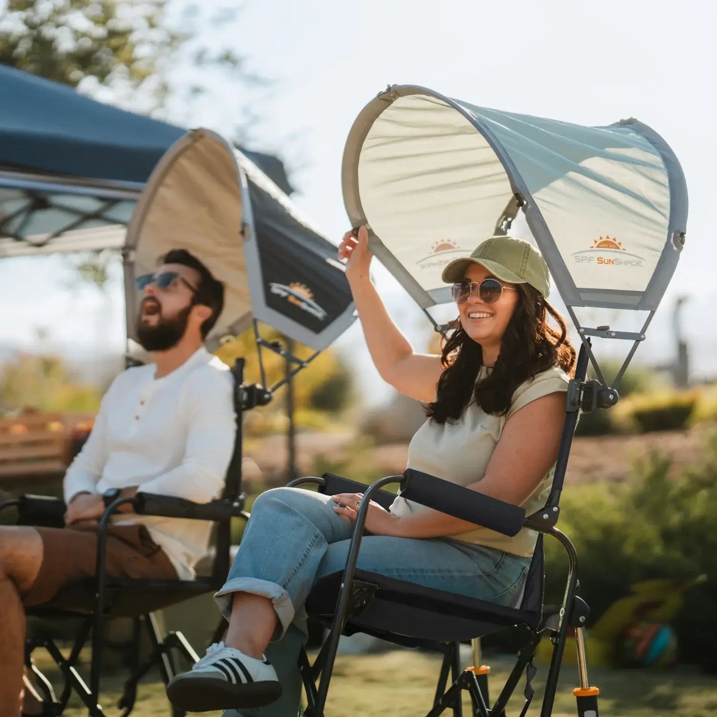 Premium All-Weather Stowaway Rocker - Folding Rocking Chair - Perfect for Tailgating Detail