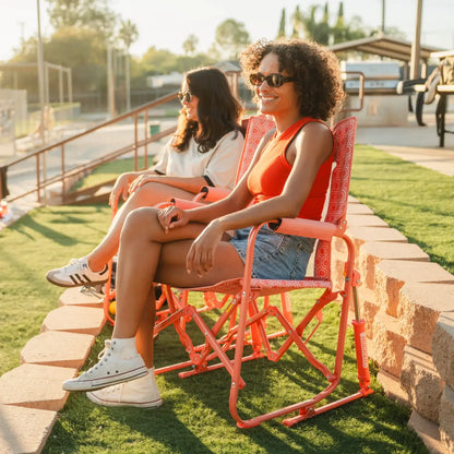 Premium All-Weather Stowaway Rocker - Folding Rocking Chair - Perfect for Tailgating Detail