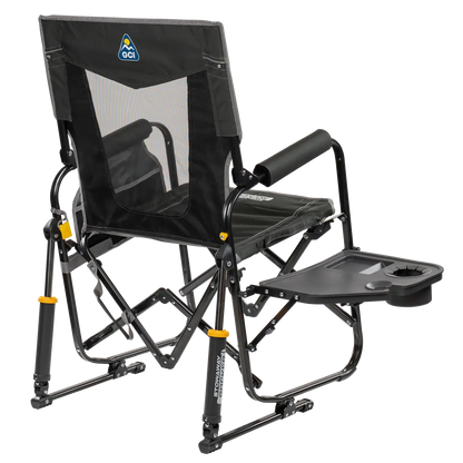 Ultra-Comfortable Stowaway Rocker with Side Table - Camp Rocker Chair for Fishing & Beach Trips Detail