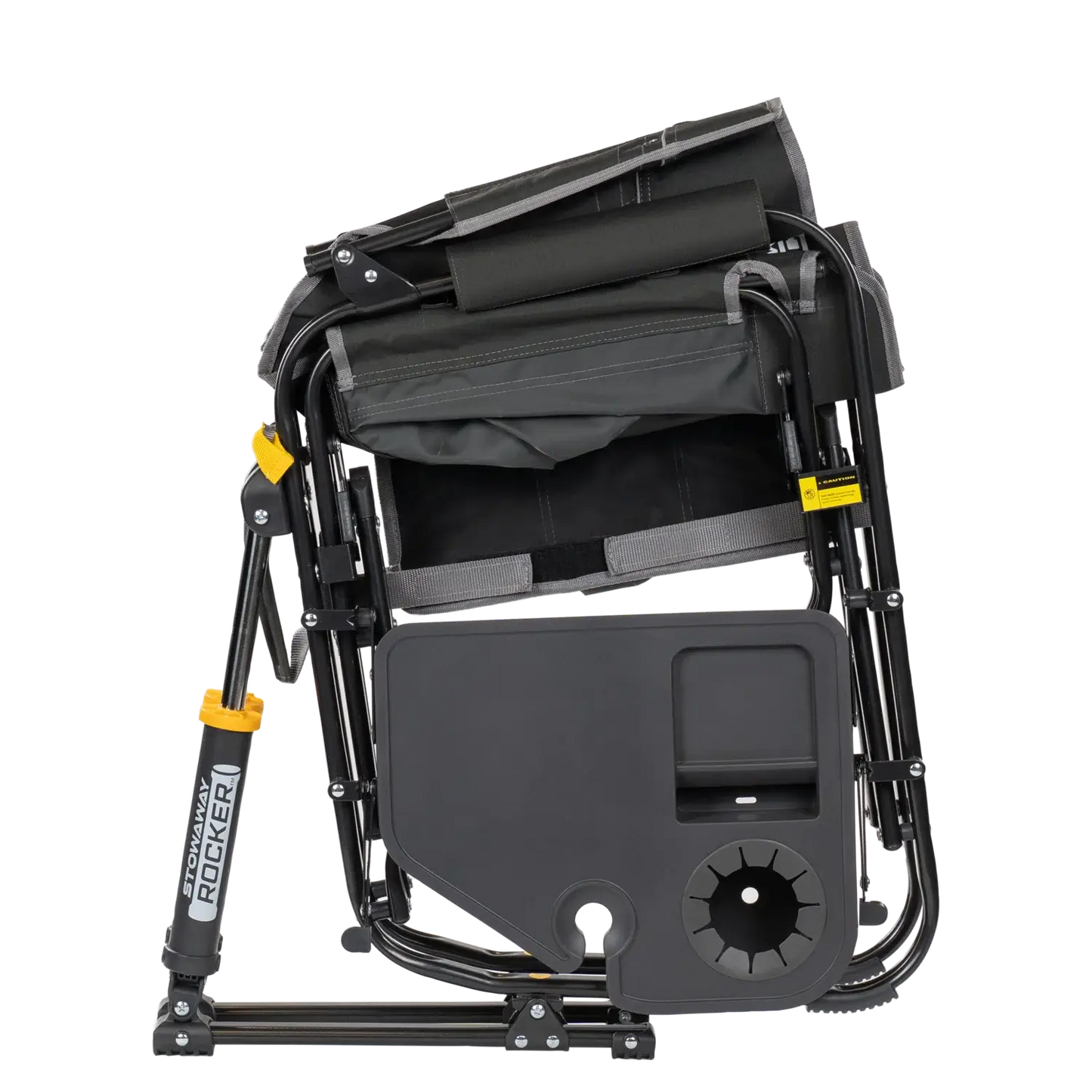 Ultra-Comfortable Stowaway Rocker with Side Table - Camp Rocker Chair for Fishing & Beach Trips Detail