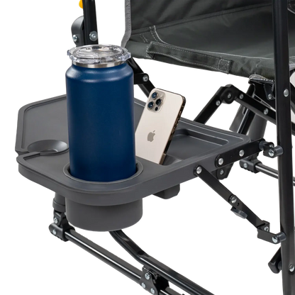 Ultra-Comfortable Stowaway Rocker with Side Table - Camp Rocker Chair for Fishing & Beach Trips Detail