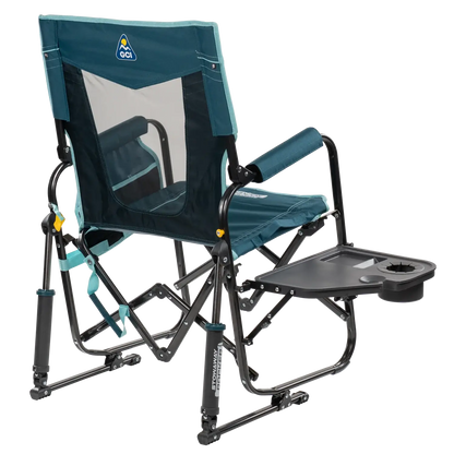 Ultra-Comfortable Stowaway Rocker with Side Table - Camp Rocker Chair for Fishing & Beach Trips Detail