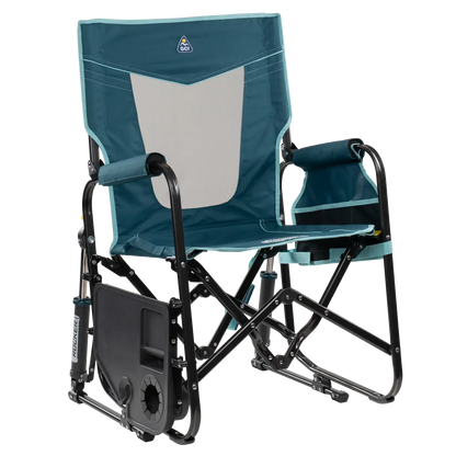 Ultra-Comfortable Stowaway Rocker with Side Table - Camp Rocker Chair for Fishing & Beach Trips Detail