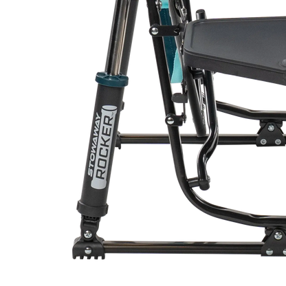 Ultra-Comfortable Stowaway Rocker with Side Table - Camp Rocker Chair for Fishing & Beach Trips Detail