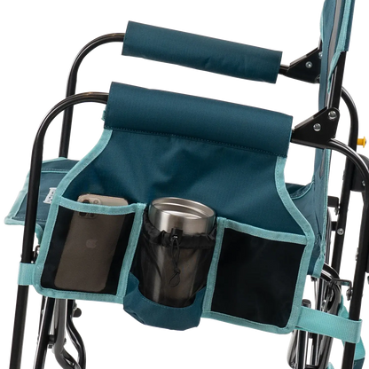 Ultra-Comfortable Stowaway Rocker with Side Table - Camp Rocker Chair for Fishing & Beach Trips Detail