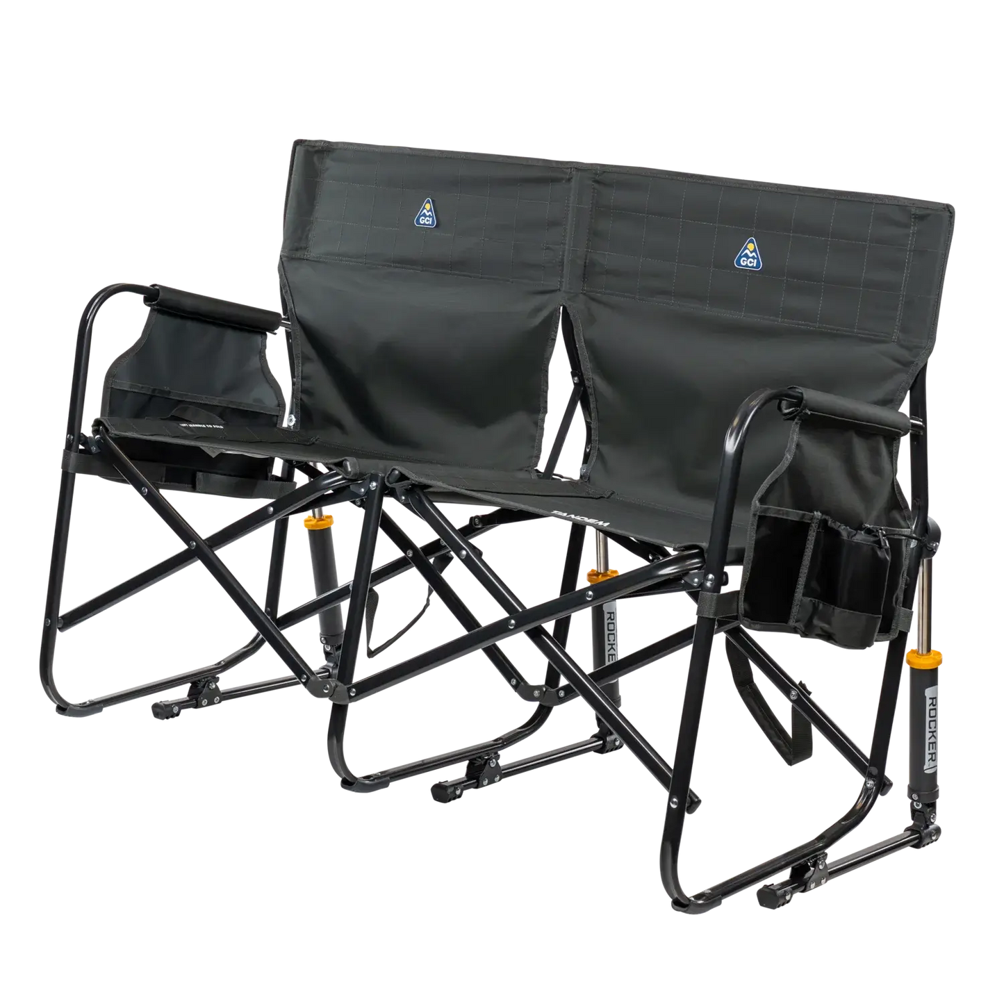 Ultra-Comfortable Tandem Rocker - Camp Rocker Chair for Fishing & Beach Trips Detail